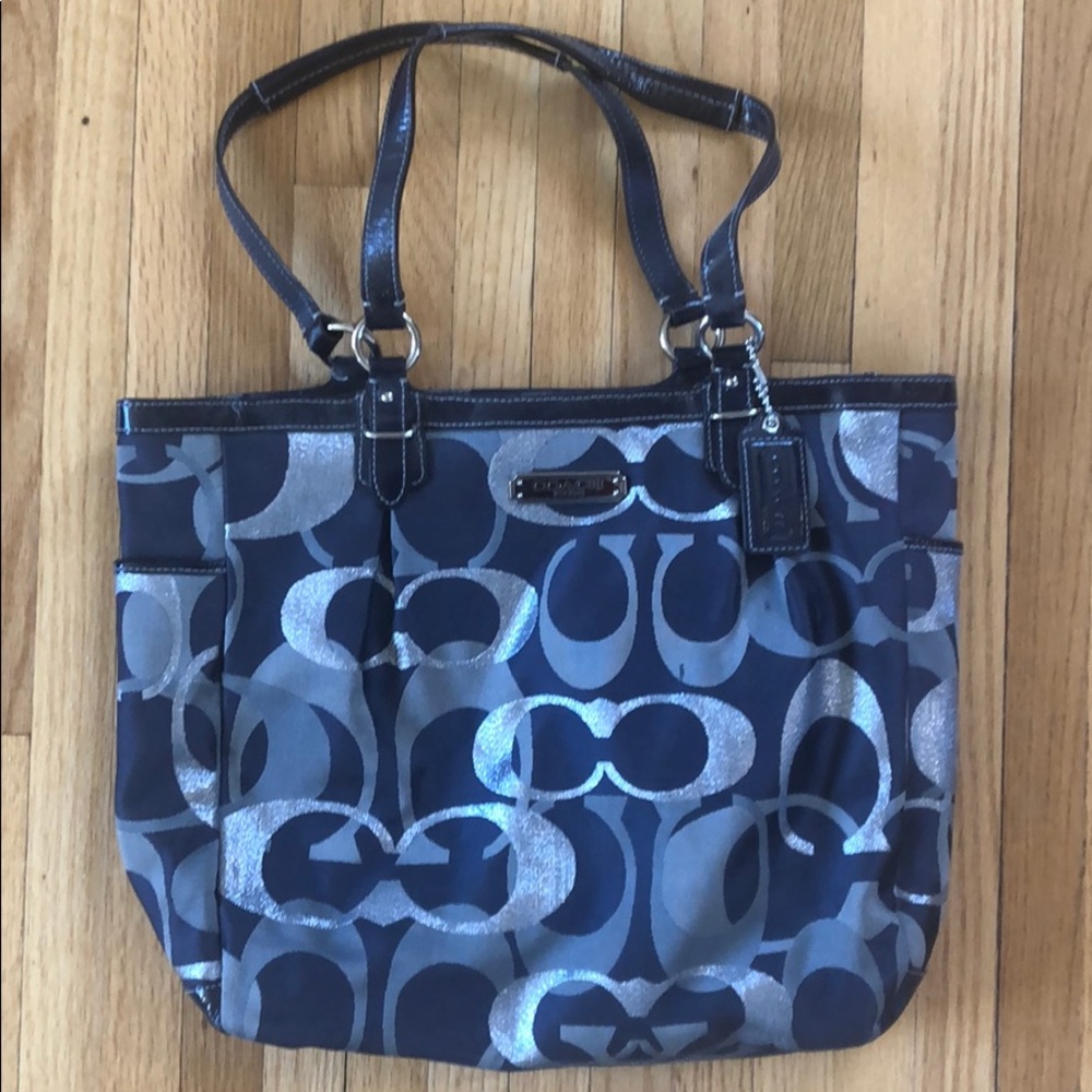 Navy Coach Purse